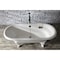 Aqua Eden Clawfoot Bathtubs, 71.63 L, 31.5 W, White, Cast Iron VCTDE7232NLW - alternate 4